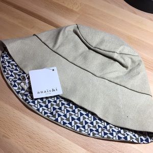Anais & I Beige/Taupe Pattern Summer Hat